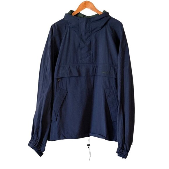 Timberland Weathergear Men's Hooded Windbreaker Navy Rain Outdoors Size XLarge - Picture 1 of 5